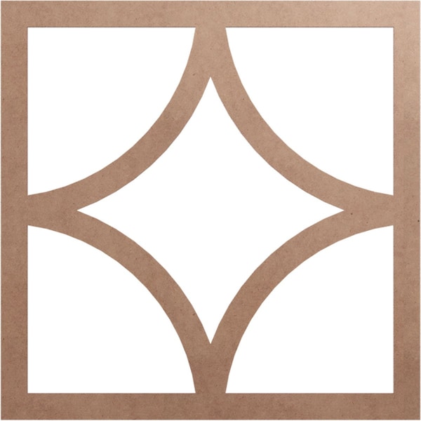Ekena Millwork Statesman Wood Fretwork Pierced Ceiling Medallion, Wood (Paint Grade), 34"OD x 21 3/4"ID x 3/8"T CMWP34X34X0375STMF - main
